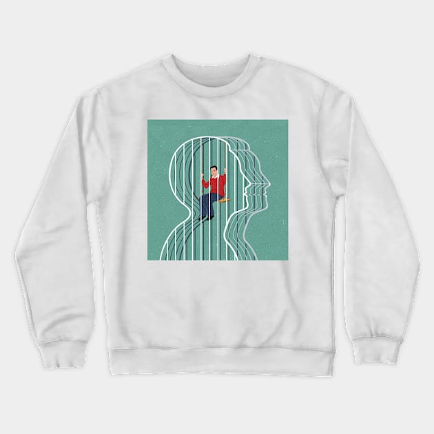 Head Cage Crewneck Sweatshirt by John Holcroft